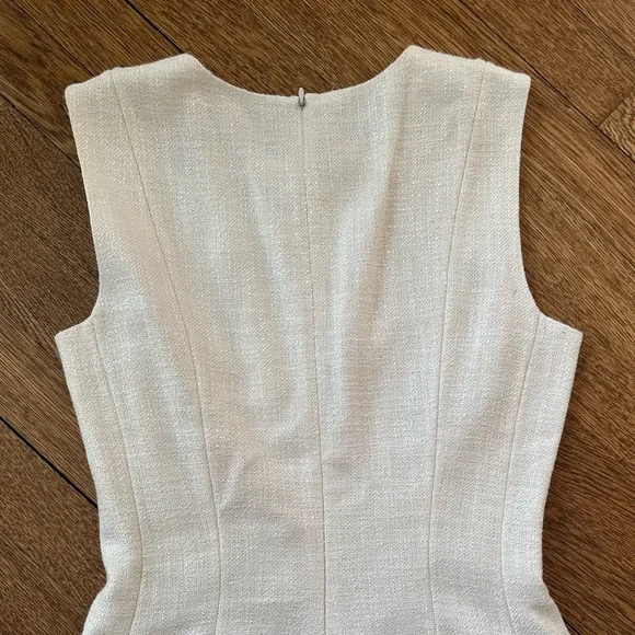 Theory Ivory Linen A-Line Dress - Picture 4 of 10